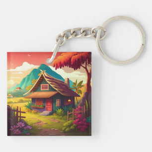 Philippine Traditional House-36543 Keychain