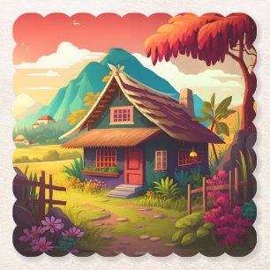 Philippine Traditional House-36543 Paper Coaster