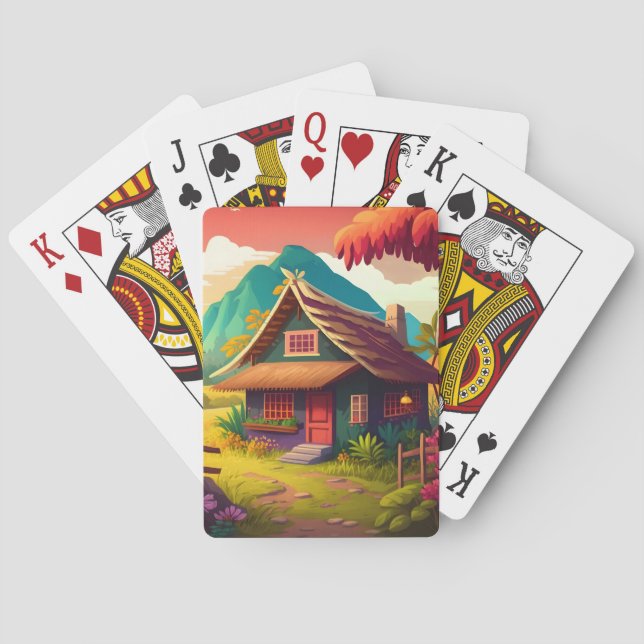 Philippine Traditional House-36543 Poker Cards (Back)