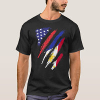 Philippines American Grown Flag USA Patriot Herita