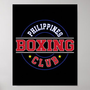 Philippines Boxing Club Gym Boxer Filipino Pinoy P Poster