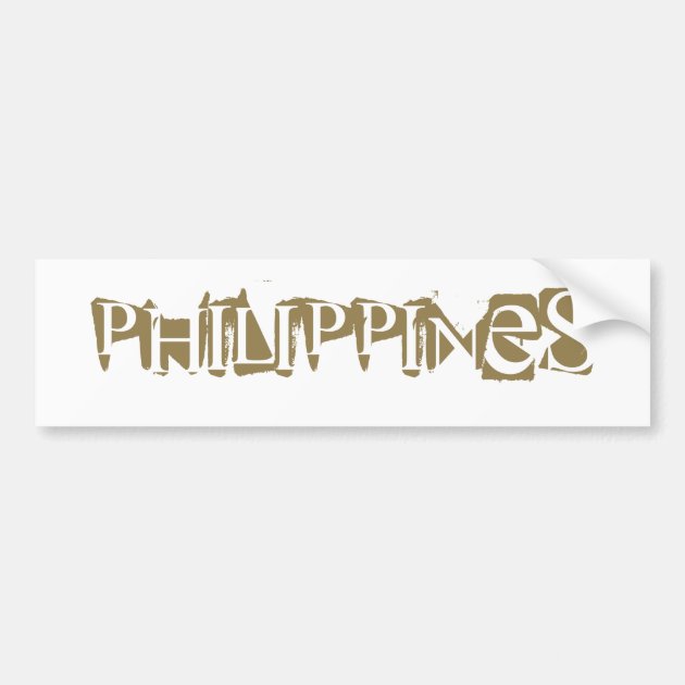 Philippines Bumper Sticker | Zazzle