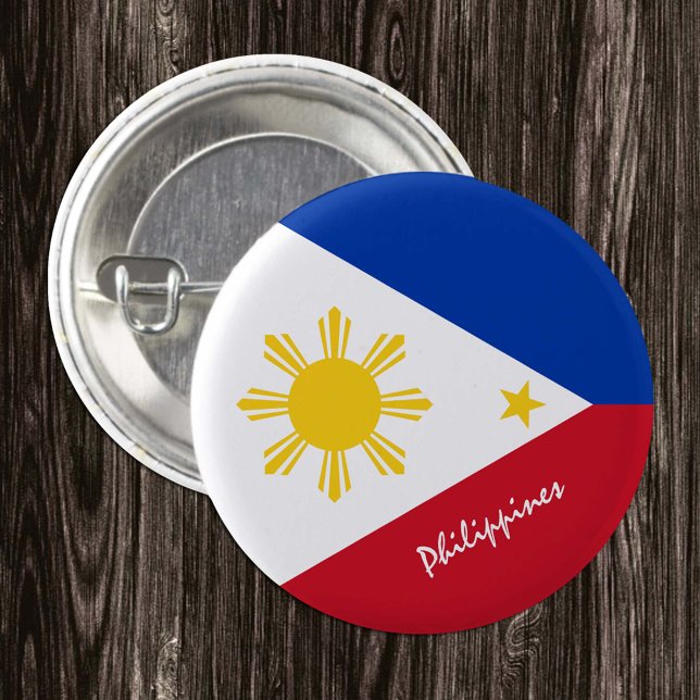 Philippines button, patriotic Philippine Flag Button (Creator Uploaded)