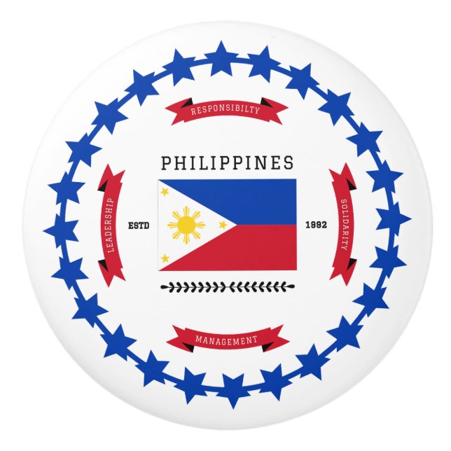 Philippines Ceramic Knob (Front)