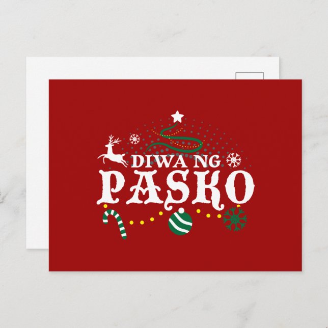 Philippines Christmas - Diwa ng Pasko Postcard (Front/Back)