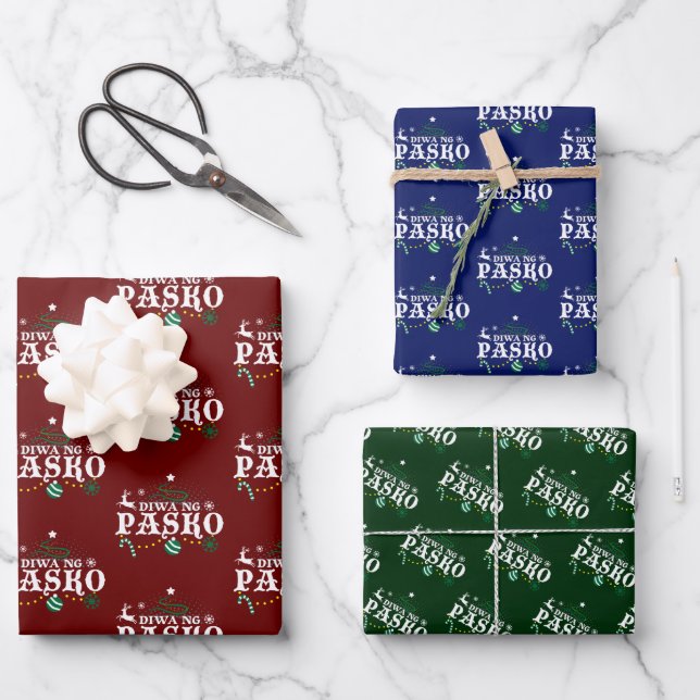 Philippines Christmas - Diwa ng Pasko Wrapping Paper Sheets (Front)