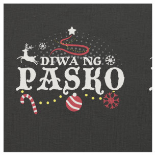 Philippines Christmas Tagalog - Diwa ng Pasko Fabric