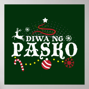 Philippines Christmas Tagalog - Diwa ng Pasko Poster