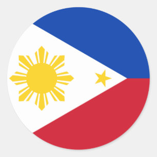 philippines classic round sticker
