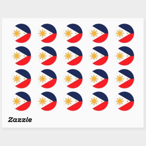 Philippines Classic Round Sticker | Zazzle