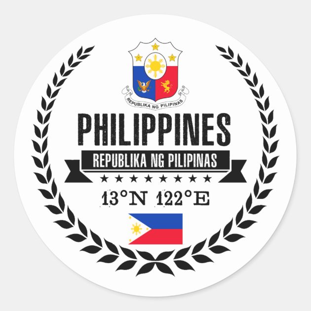 Philippines Classic Round Sticker | Zazzle