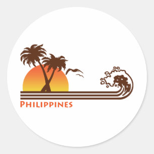 Philippines Classic Round Sticker