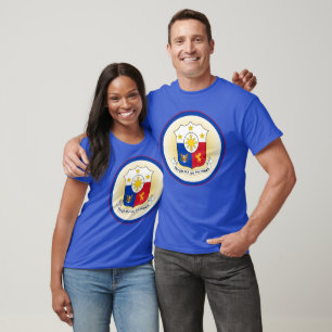 Philippines Coat of Arms Circle Shape T-Shirt