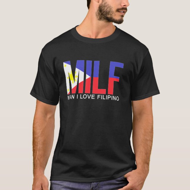 Philippines Country Flag Adult Joke Dirty Gag Fili T-Shirt (Front)