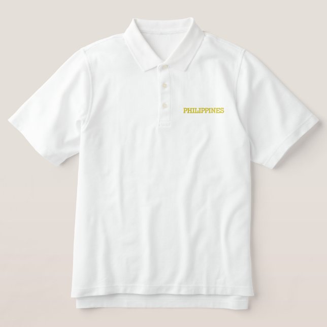 PHILIPPINES EMBROIDERED POLO SHIRT (Design Front)