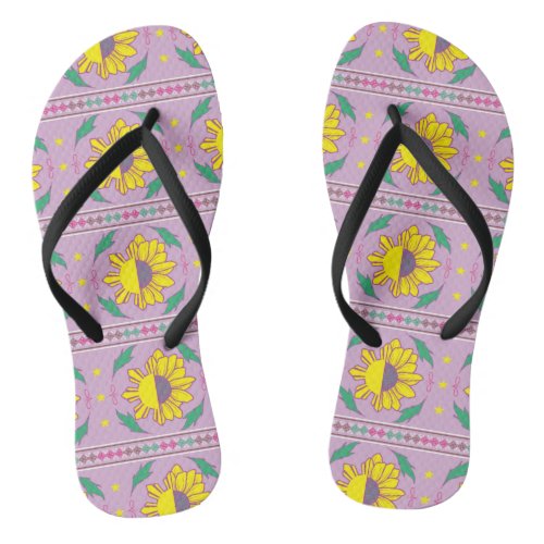 Philippines Filipina Pilipina Girly Floral Flip Flops