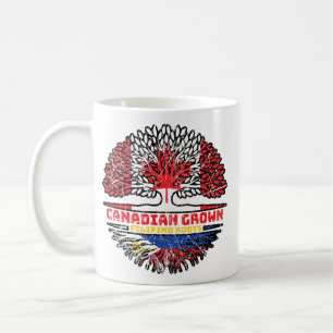 Philippines Filipino Canadian Canada Tree Roots Fl Coffee Mug