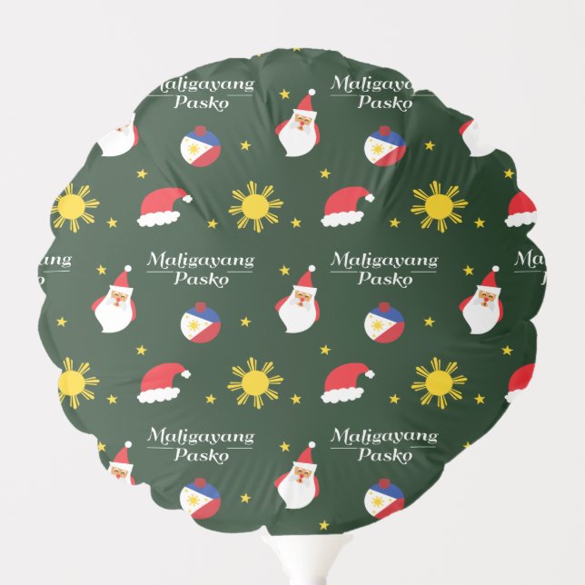 Philippines Filipino Christmas Maligayang Pasko Balloon (Front)