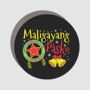 Philippines Filipino Christmas Maligayang Pasko Car Magnet