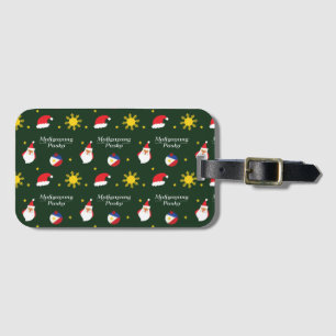 Philippines Filipino Christmas Maligayang Pasko Luggage Tag