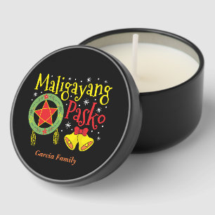 Philippines Filipino Christmas Maligayang Pasko Mini Candle Favors