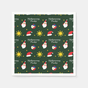 Philippines Filipino Christmas Maligayang Pasko Napkins