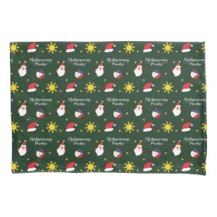 Philippines Filipino Christmas Maligayang Pasko Pillow Case