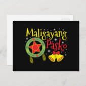 Philippines Filipino Christmas Maligayang Pasko Postcard (Front/Back)