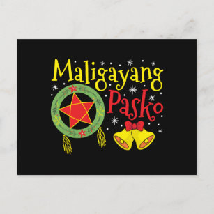 Philippines Filipino Christmas Maligayang Pasko Postcard