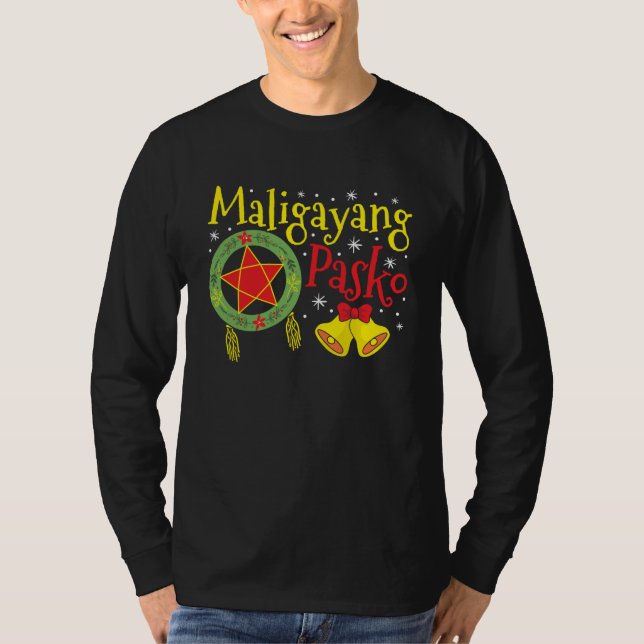 Philippines Filipino Christmas Maligayang Pasko T-Shirt (Front)