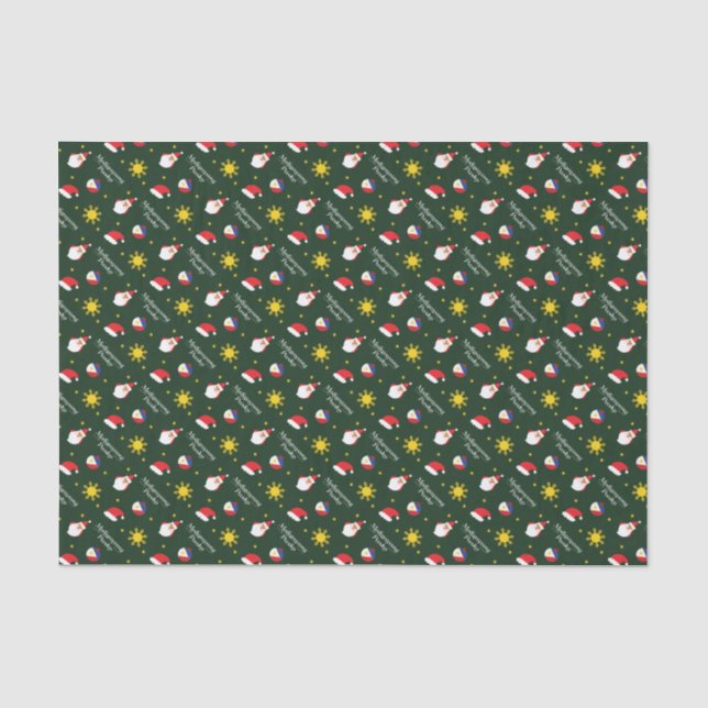 Philippines Filipino Christmas Maligayang Pasko Tissue Paper (Front)