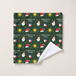 Philippines Filipino Christmas Maligayang Pasko Wash Cloth