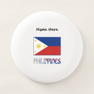 Philippines Filipino Flag Personalized Wham-O Frisbee