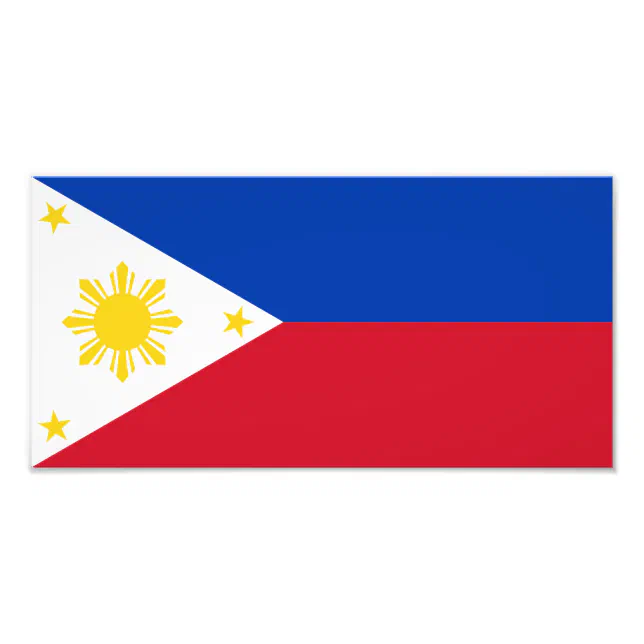 Philippines – Filipino Flag Photo Print | Zazzle