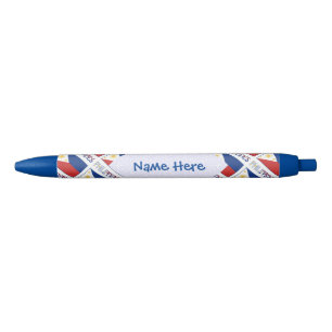 Philippines Filipino Flag Tiled Blue Personalized Pen