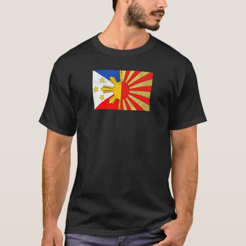 Philippines Filipino Japanese Japan Japino Flag Fr T_Shirt