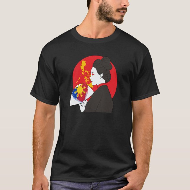 Philippines Filipino Japanese Japan Japino Flag Fr T-Shirt (Front)