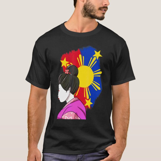 Philippines Filipino Japanese Japan Japino Proud M T-Shirt (Front)