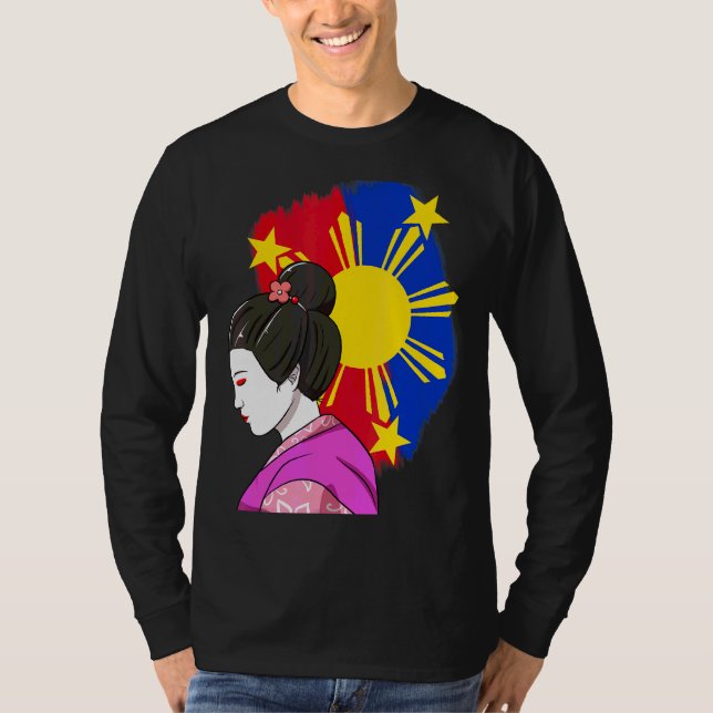 Philippines Filipino Japanese Japan Japino Proud M T-Shirt (Front)