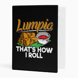 Philippines Filipino Lumpia Food Gift - Quote Mini Binder