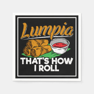 Philippines Filipino Lumpia Food Quote Napkins