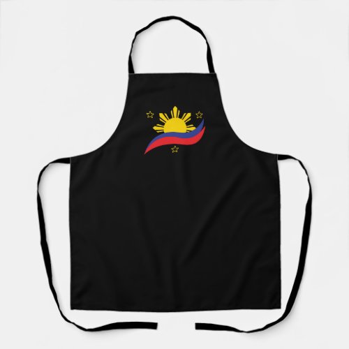 Philippines Filipino Pinoy Flag Apron