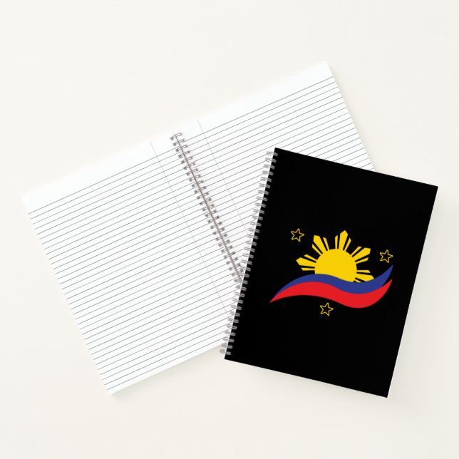 Philippines Filipino Pinoy Flag Notebook (Inside)