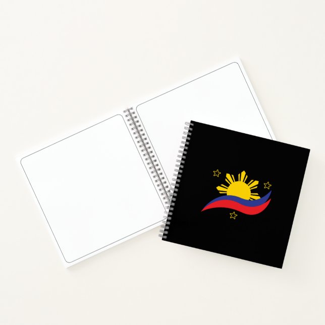 Philippines Filipino Pinoy Flag Notebook (Inside)