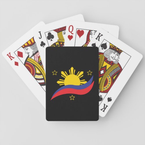 Philippines Filipino Pinoy Flag Poker Cards