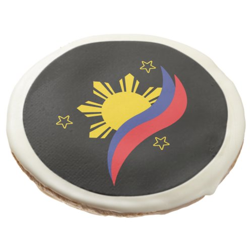 Philippines Filipino Pinoy Flag Sugar Cookie