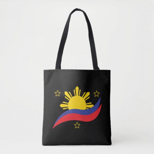 Philippines Filipino Pinoy Flag Tote Bag