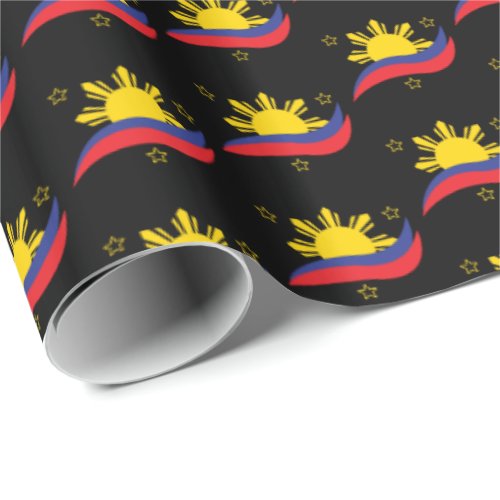 Philippines Filipino Pinoy Flag Wrapping Paper