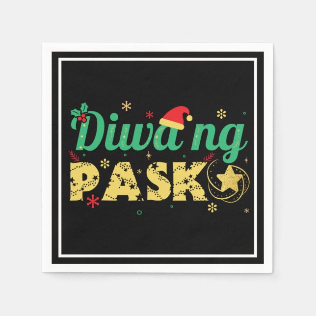 Philippines Filipino Spirit of Christmas Napkins (Front)