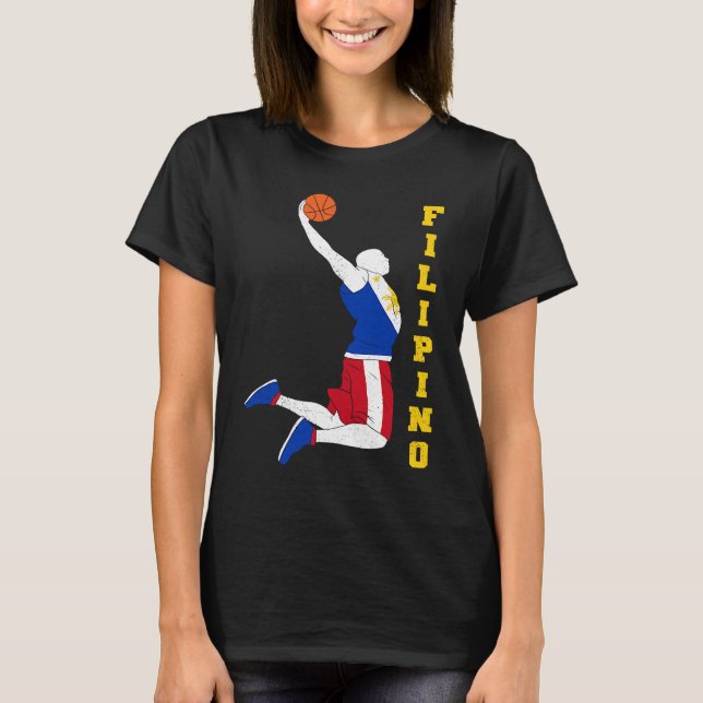 Philippines Filipino Sport Basketball Basket Ball  T-Shirt (Front)